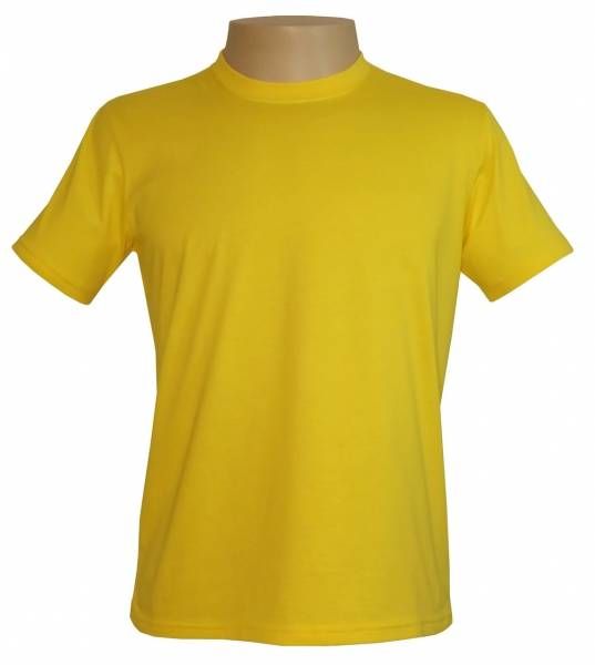 Camiseta 100% Algodão Amarela