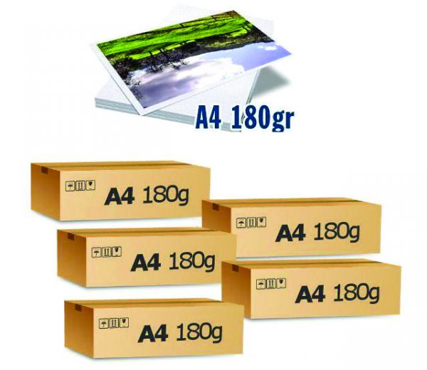 1.000 Folhas Papel Glossy Fotográfico À Prova D´água 180g A4