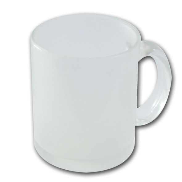 Caneca de Vidro Fosca Jateada Resinado Para Sublimação