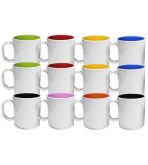 Caneca de Polímero Interior Colorido Para Sublimação