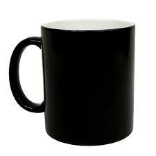 CANECA MÁGICA SUBLIMÁTICA NA COR PRETA CLASSE
