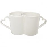 Caneca Dupla Alça Coração para Sublimação