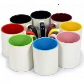 CANECA PARA SUBLIMAÇÃO ALÇA E INTERIOR COLORIDO