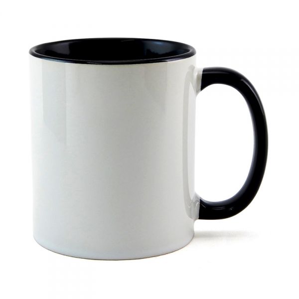 CANECA PARA SUBLIMAÇÃO ALÇA E INTERIOR PRETO