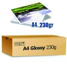 1.000 Folhas Papel Glossy Fotográfico À Prova D´água 230g A4